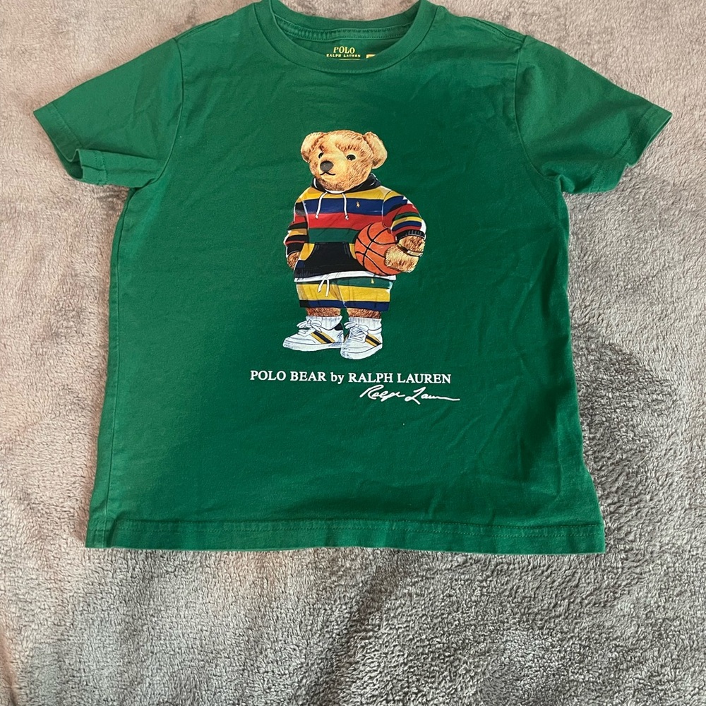 Polo by Ralph Lauren Kids Green Polo Bear Tee